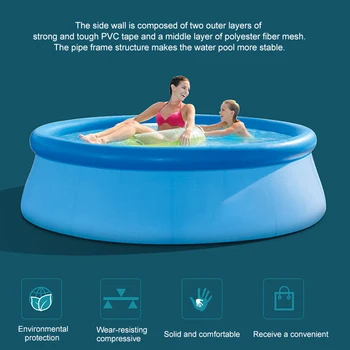 

Thickened Inflatable Pool Large Family Swimming Pool Piscinas Folding Paddling Pool For Children Adult Swimmingpool Accessories