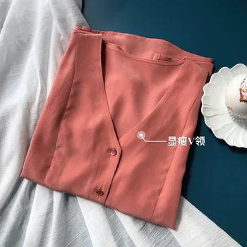 

Women Shirt Rose Pink Silk Top Is Beautiful and Gentle Soft and Waxy Sand Washed Silk Delicate Shirt