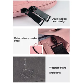 

Hot Sale Matte PU Laptop Handbag Waterproof Wear-resistant Large Capacity Simple Storage Bag