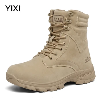 

Desert Military Tactical Boots Waterproof Army Boots Combat Ankle Boots Outdoor Winter Men 2020 Men Plus Size 46 47