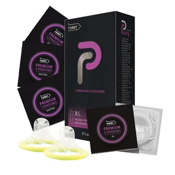 

PARRY CONDOMS 12PCS Skin-friendly Condom Lengthened And Widened Version High Quality Natural Latex Condom XXL