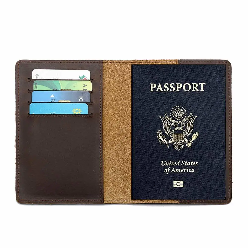 Канадский Держатель для паспорта дорожный кошелек RFID Блокировка из натуральной кожи чехол для путешествий