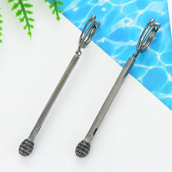 

LARRAURI Trendy Long Match Simple Earrings For Women Punk Korean Style Ear Accessories Brincos Tassel Earrings