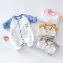 Onesies cálido Pijama de algodón para bebé, ropa de bebé acolchada para hombres y mujeres, Pelele de manga larga para primavera y otoño, 2021