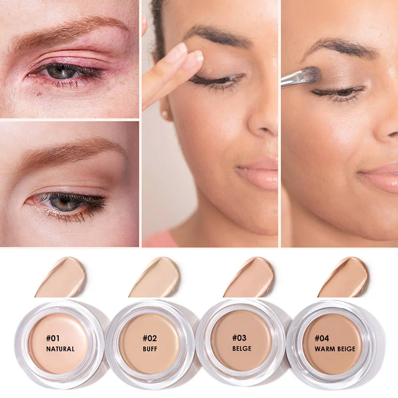 

Eye Primer Concealer Cream Makeup Base Long Lasting Concealer Easy To Wear Cream Moisturizer Oil Control Brighten Skin Corrector