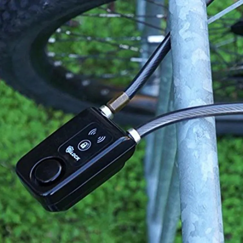 Intelligent Phone APP Control Smart Alarm Bluetooth-compatible Lock Waterproof 110dB Alarm Bicycle Lock Anti Theft bicycle lock