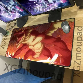 

XGZ Anime Angry Dragon King Roar Custom Large Computer Desk Mat Black Lock Edge Fairy Tail Office Mouse Pad Rubber Non-slip Xxl