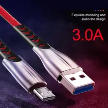 Нейлоновый 3а микро USB кабель для мобильного телефона Быстрая зарядка USB кабель для синхронизации данных и зарядки для samsung Xiaomi sony htc LG кабель для телефона Android