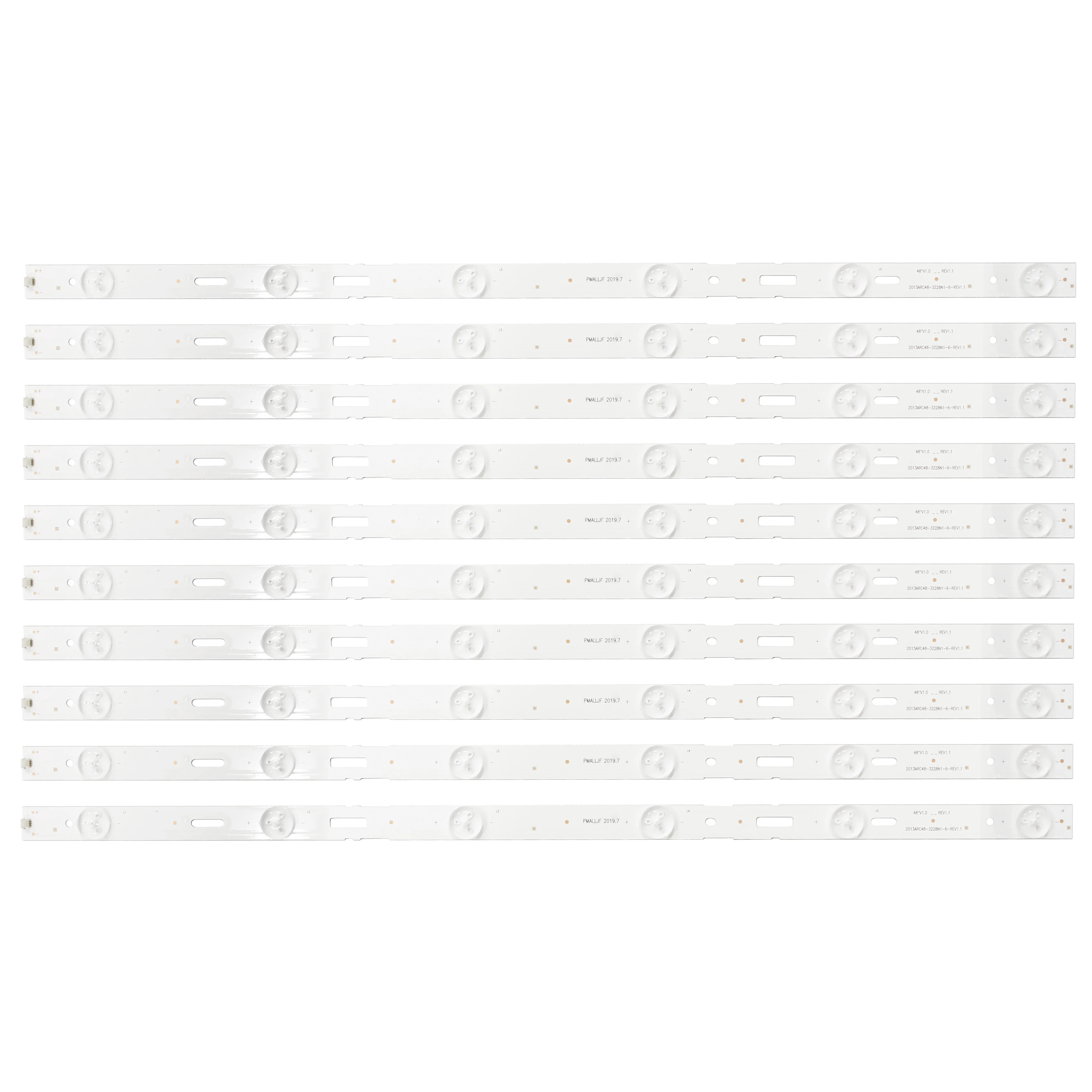 

LED Backlight strip 6leds for Samsung 48"TV LE48A5000 3228N1 2013ARC48 48VLE5421BG B48-LW-5433 A48-LB-6436 LE48A5000 LSC480HN05