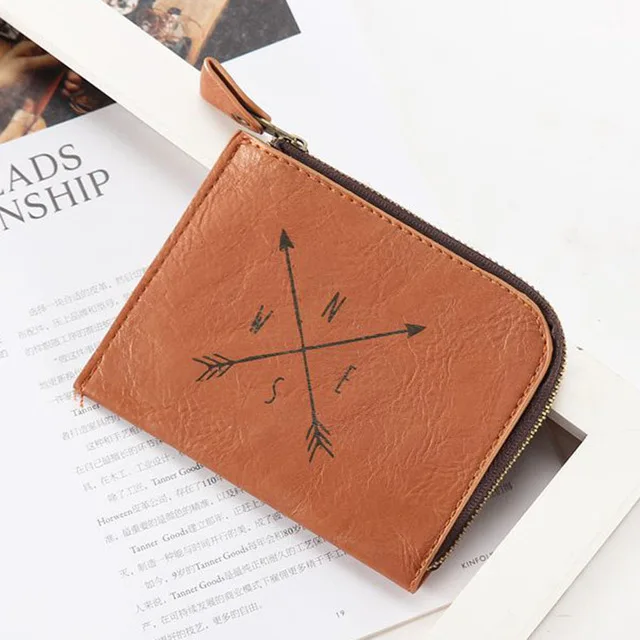 High Quality PU Zipper Simple Style Coin Purse Boys Mini Change Plush Purse Mini Mens Wallet Small Pouch Handbag Headset Bag