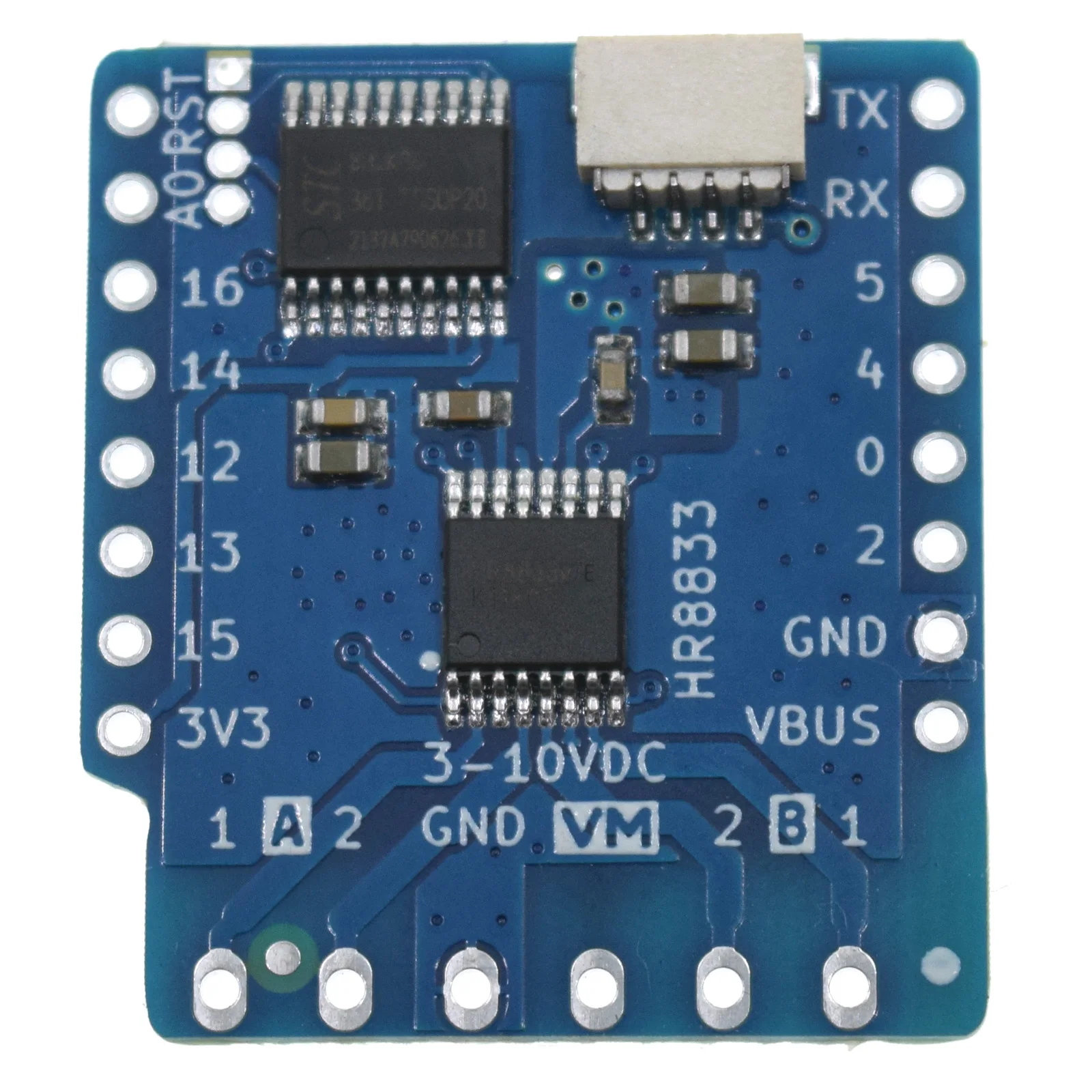 Щит двигателя HR8833 v1.0.0 для LOLIN (WEMOS) D1 mini I2C Dual Motor 3-10V | Электронные компоненты и