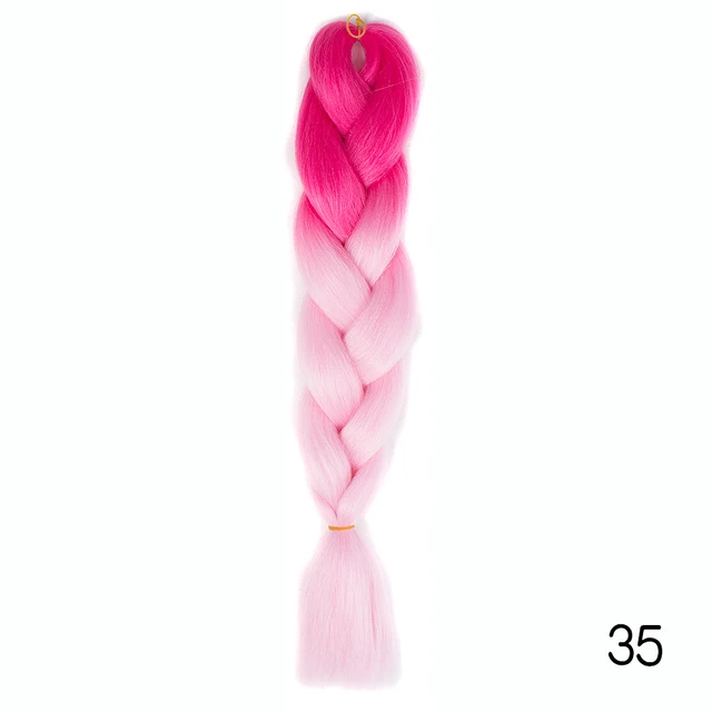 Hair Braid Synthetic Jumbo False Braid Pre Stretched Afro Wholesale Ombre Braiding Hair Extensions  Color Dreadlocks T1B/Silver Gray