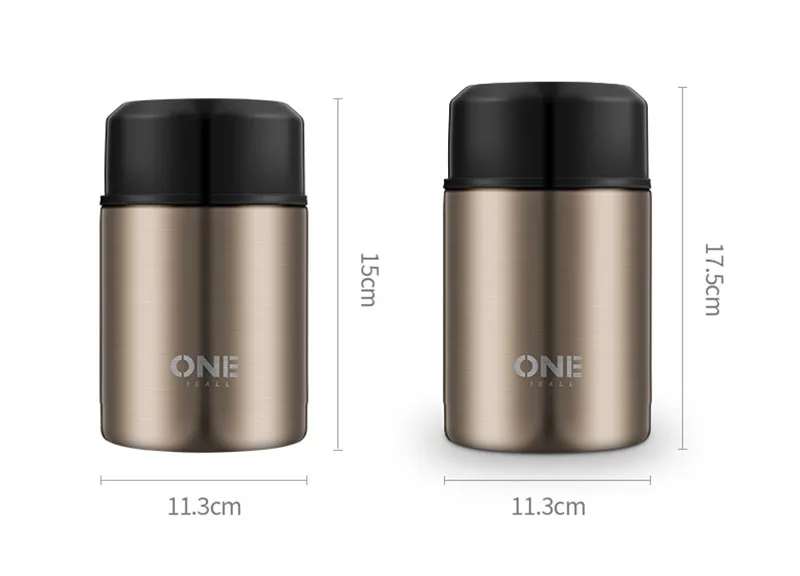 Lunch box Insulated Barrel Insulation Pot Beaker Clam Pot 304 Stainless Steel Thermal Insulation Portable Vaccum Flasks Box