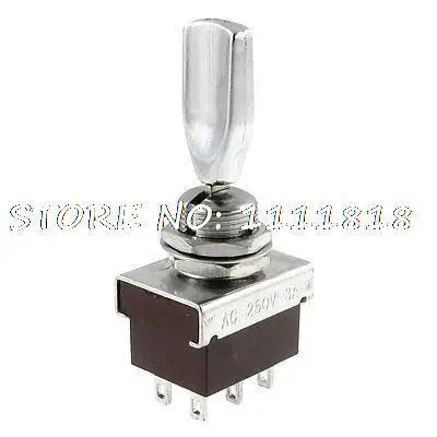 

AC 250V 3A Amp on/off/on 3 Position 2P2T DPDT Toggle Switch 12mm