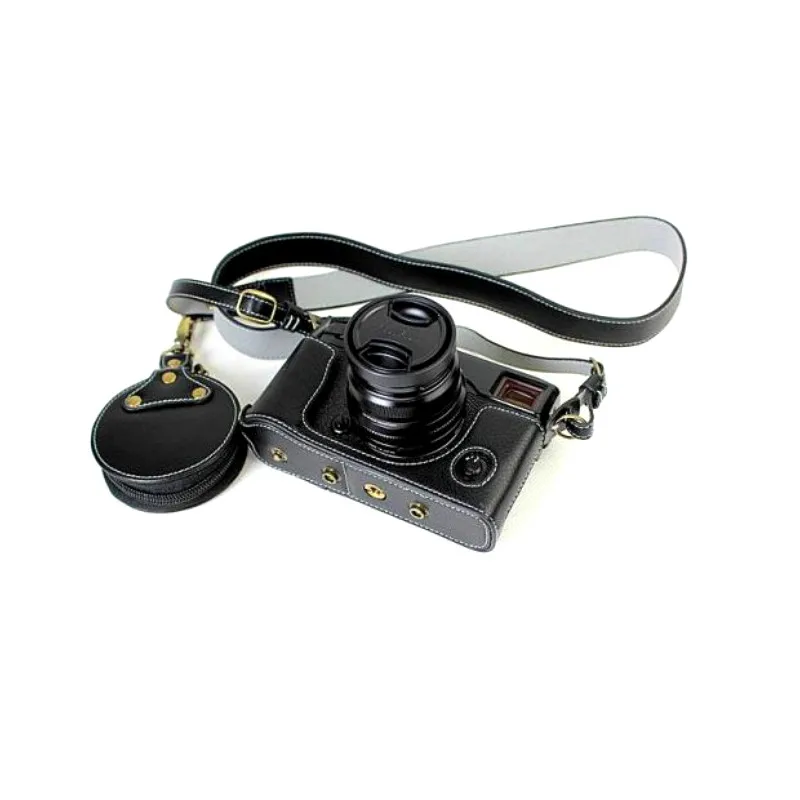 Роскошный чехол для камеры из натуральной кожи для Fujifilm X-PRO3 Fuji X-PRO 2, сумка для камеры, дизайн с открытой батареей+ ремешок+ чехол для аккумулятора