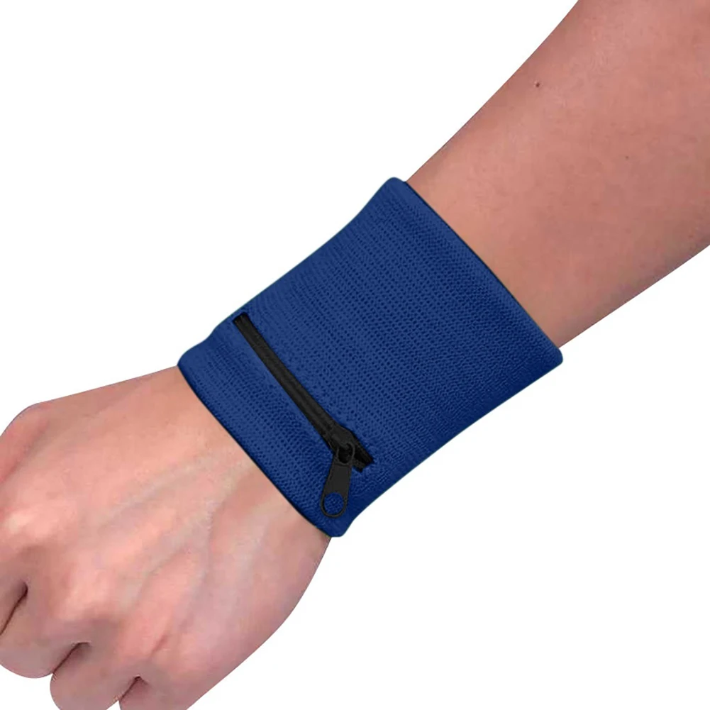 Zipper Wrist Wallet Pouch Running Sports Arm Band Bag For MP3 Key Card Storage Bag Case Badminton Basketball Wristband Sweatband
