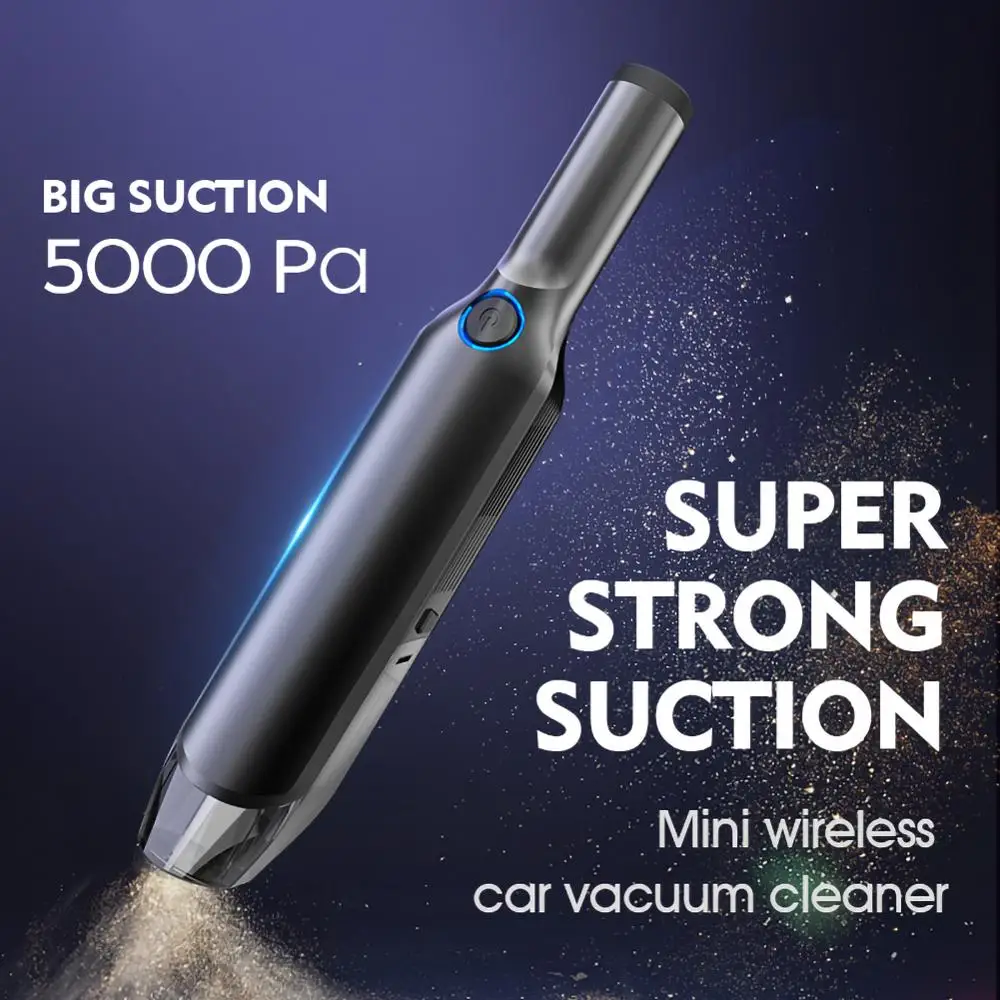 

Handheld Wireless Vacuum 12V Powerful Cyclone Suction Usb Rechargeable Car Vacuum Cleaner 6650 Wet/Dry Car Vacuum Cleaner