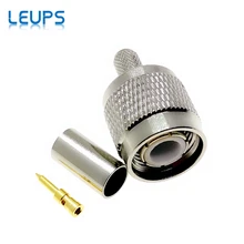 Conector masculino do rf dos cabos do friso rg58 rg142 rg223 lmr195 50-3 de 10 pces tnc da tomada