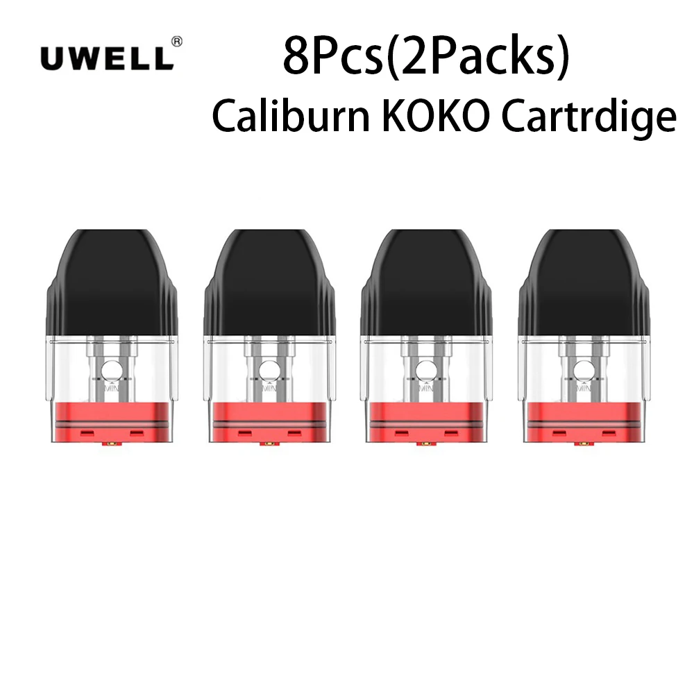 Original 8pcs Uwell Caliburn KOKO Pod Vape Tank 2ml E Cigarette Atomizer With 1.2ohm Coil Head Vaporizer | Электроника