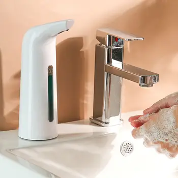 

Shopify Dropshippings 400ML Automatic Liquid Soap Dispenser Smart Sensor Touchless Electroplated Dispenserr for Kitchen Bathroom