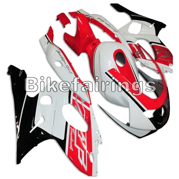 Красный, черный и белый мотор капоты для Yamaha YZF600R Thundercat 1997 98 99 00 01 02 03 04 05 06 2007 впрыска ABS Полный панелей
