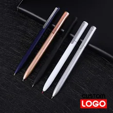 

Business Office Metal Pen Customized Logo Text Engraving Business Rotating Ballpoint Pen Sign Pen Multi-color Optional
