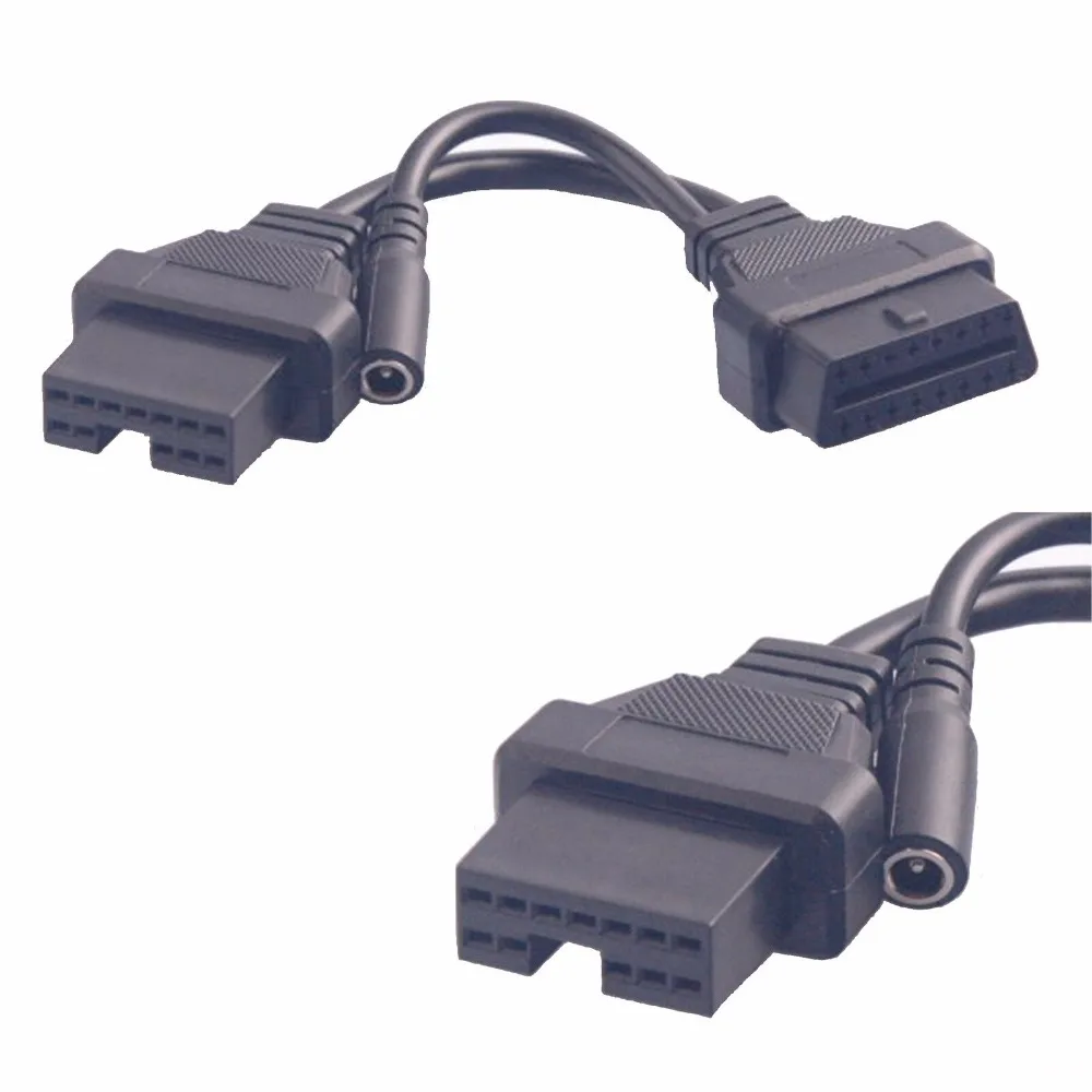 Для Mitsubishi 12Pin ODB2 кабельный разъем для 16 pin адаптеры для бортовой диагностики, версия II кабель для Mitsubishi 12 Pin адаптер OBD кабель