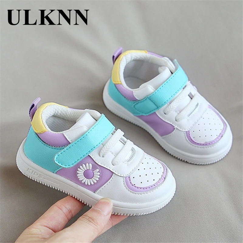

ULKNN Baby Girls Shoes First Walkers 2020 Autumn 1-3 Years Old Boys Colorblock Non-Slip Sneakers Toddler Shoes