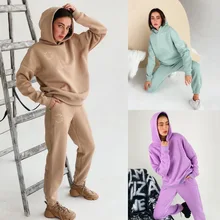 Tracksuit Women's Sets Hooded Sweashirt and Pants Set 2 Piece Casual Sets Two-piece Set Women Outfits SE221