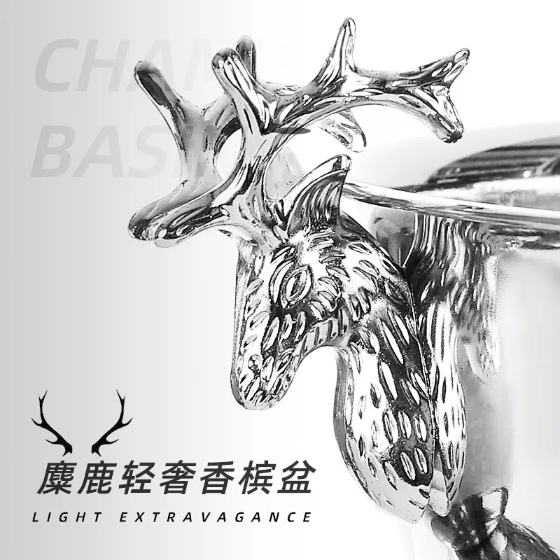 Elk Head Handle 13.5L Stainless Steel Ice Bucket Silver Gold Champagne Basin Beer Wine Cooler Whisky Party Bar Accessory