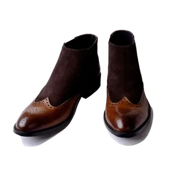 

Mens Boots Chelsea Genuine Leather Luxury Handmade Office Formal Wedding Party Vintage Retro Custom Boots Men A22