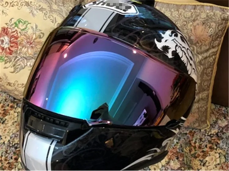 Motocicleta Full Face Capacete Visor Lens Case
