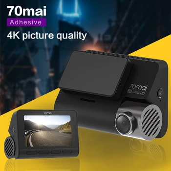 

70mai Smart Dash Cam 4K A800 Built-in GPS ADAS 4K Camera UHD Cinema-quality Image 24H Dual-vision Parking SONY IMX415 140FOV