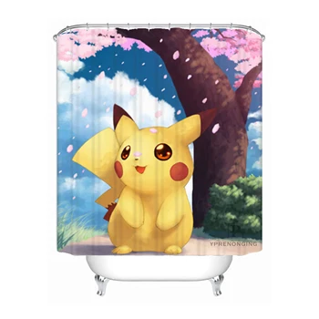

Seconds Kill New Home Deco Pokemon Bathroom shower curtain #180421-21