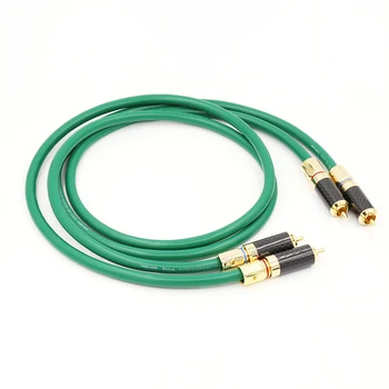 

MCINTOSH 2328 Multiple Silver plated+pure copper RCA Hi Fi Cable Carbon Gold RCA Connector Audio RCA cable for HIFI