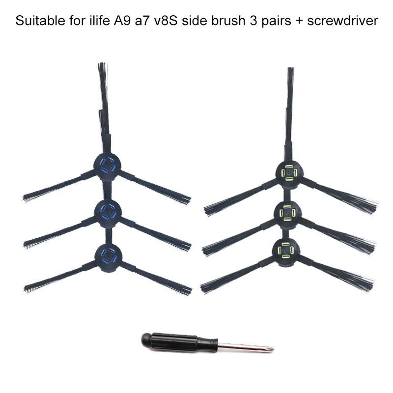 XMX-боковые щетки запасные для Ilife V80 V8S A9 A7 запчасти пылесоса