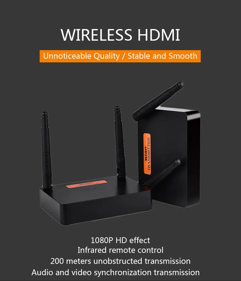 Measy FHD676 2,4 г/5 г 200 м HDMI беспроводной аудио видео ТВ 1080P 60fps HD передатчик Отправитель приемник адаптер для ПК ТВ коробка DVD