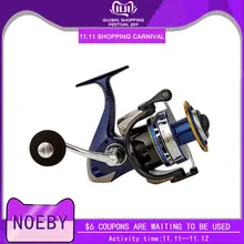 NOEBY рыболовные катушки 10+ 1BB 4,9: 1 Moulinet спиннинг Carrete De Pesca Рыболовная катушка колеса 6000/7000 серии рыболовные снасти Pesca