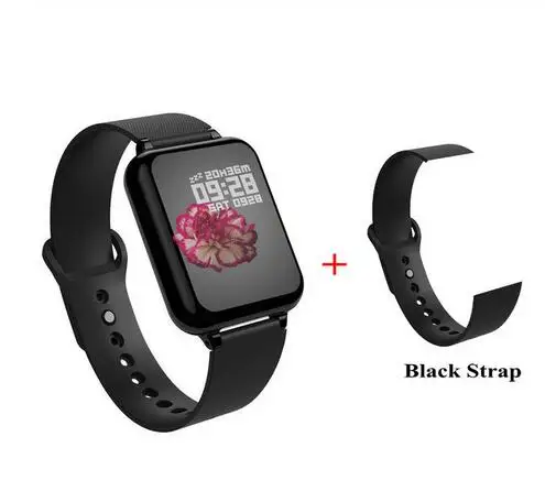 black B add black b Новинка B57 Смарт-часы браслет IP67 водонепроницаемый монитор сердечного ритма кровяное давление фитнес-трекер для женщин и мужчин спортивные носимые часы - Цвет: black B add black b