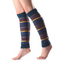 Женские разноцветные шерстяные длинные Гольфы выше колен, вязаные носки для обуви, зимние носки, Calcetines Meias