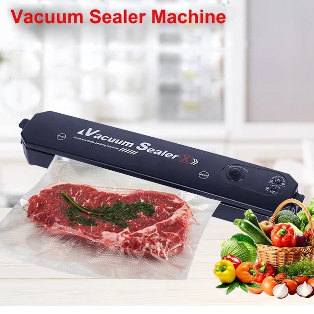Kitchen Vacuum Food Sealer With 10pcs Food Seal Bags Automatic Electric Food  Vacuum Sealer Packaging Machine 220v 110v - Vacuum Food Sealers - AliExpress