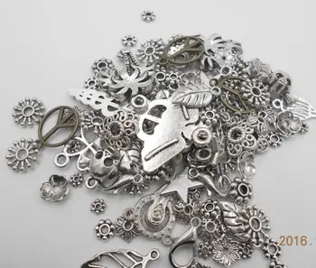 

50g random Mixed Gear Charms Antique Bronze Steampunk Movement DIY Jewelry Charms