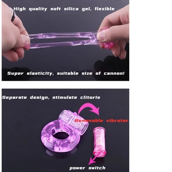Male ring Electronic vibrating ring Adult sex toys Ring vibration Crystal butterfly vibrating ring Cock ring penis ring 3