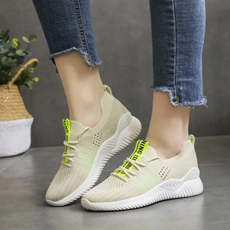

Flying woven breathable women's shoes children's new spring 2019 tide net red shoes women's casual shoes sneakers