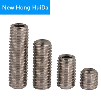 

M2 M2.5 M3 M4 M5 M6 M8 M10 Hex Socket Head Cap Set Grub Screw Metric Thread Headless Allen Cup Point Bolt 304Stainless Steel
