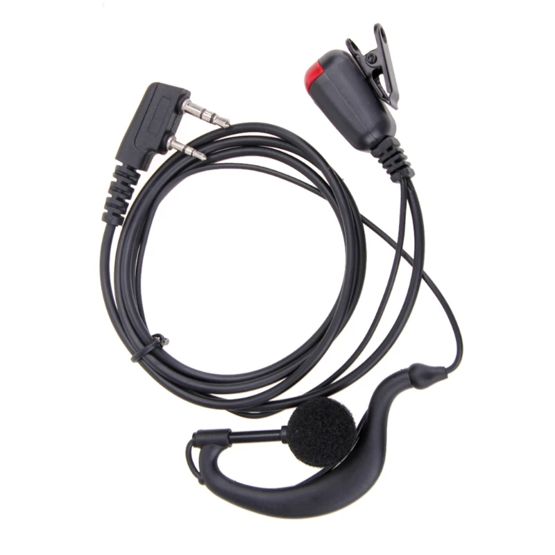 2 контактный микрофон для наушников с гарнитурой PTT Kenwood Baofeng UV5r 888s радио|Наушники