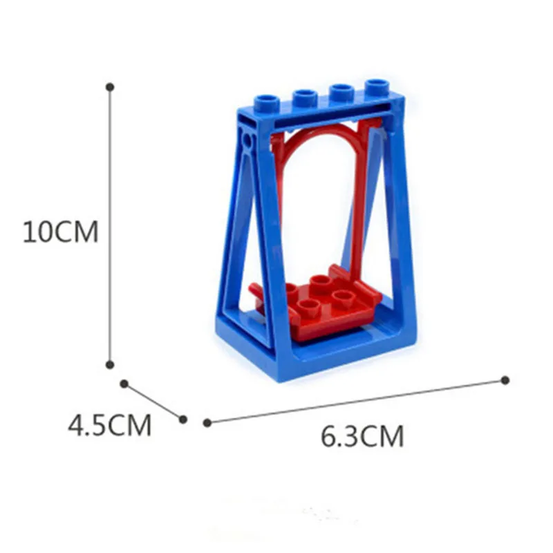 Большая частица Diy строительное основание для блоков Совместимо с Duploed Baseplate кирпичи аксессуары игрушки для детей подарок для детей - Цвет: LXF-swing-7