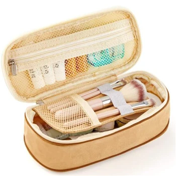 

Pen Stationery Bag Student Canvas Easy To Clean High Quality Practical Multifunctional Student Box Pencil Bag