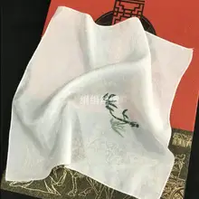 Вышитый носовой платок ШЁЛК 26*26 см