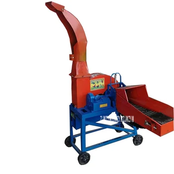 

Dry-Wet Dual-Use Hay Cutter 4KW 2.5 t/h Feed Processing Machine Cattle Sheep Forage Crop Crusher Corn Straw Chaff Cutter 9ZP-2.5